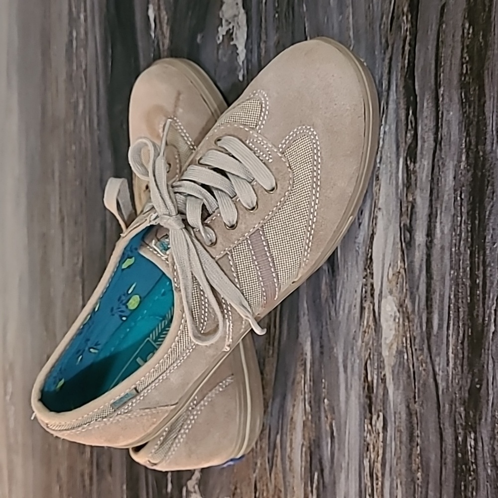 Keds Womens Tan Suede Leather Sneaker Size 7.5